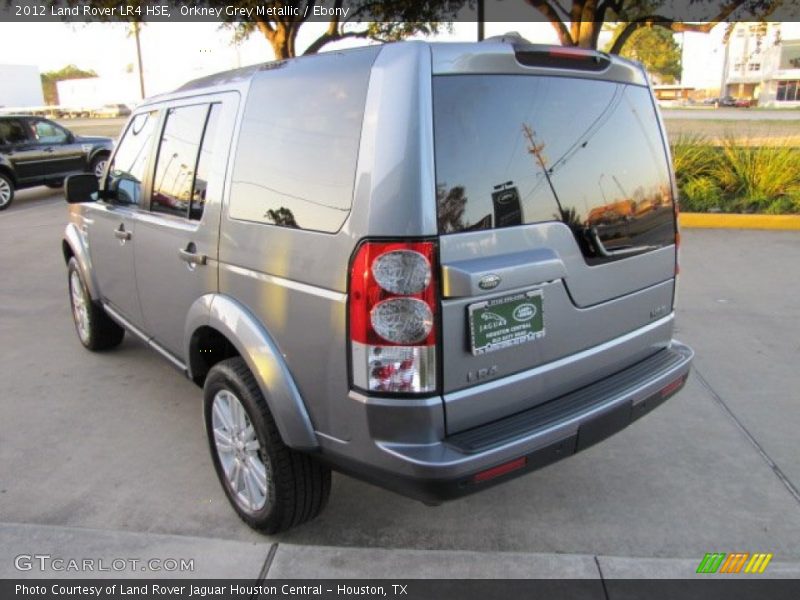 Orkney Grey Metallic / Ebony 2012 Land Rover LR4 HSE
