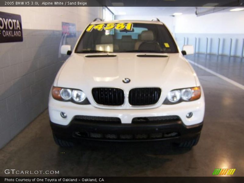 Alpine White / Sand Beige 2005 BMW X5 3.0i