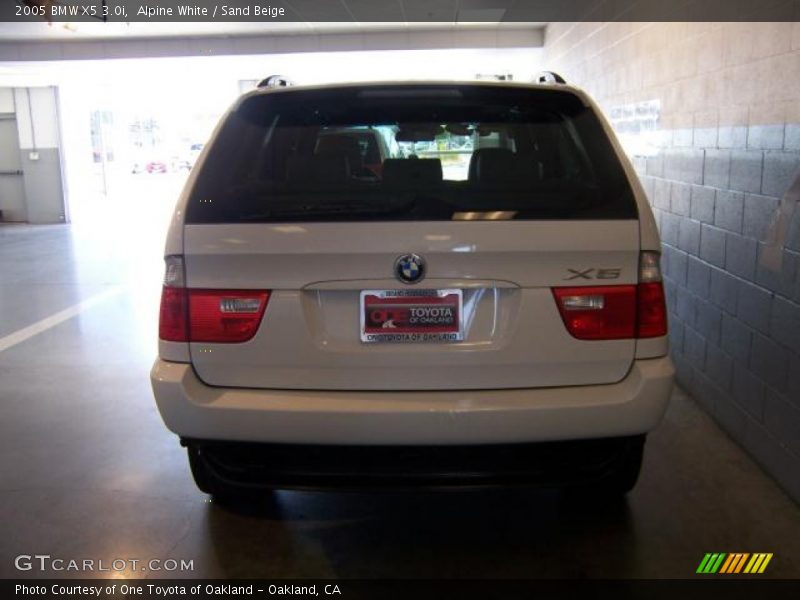 Alpine White / Sand Beige 2005 BMW X5 3.0i