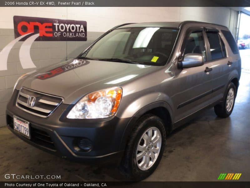 Pewter Pearl / Black 2006 Honda CR-V EX 4WD