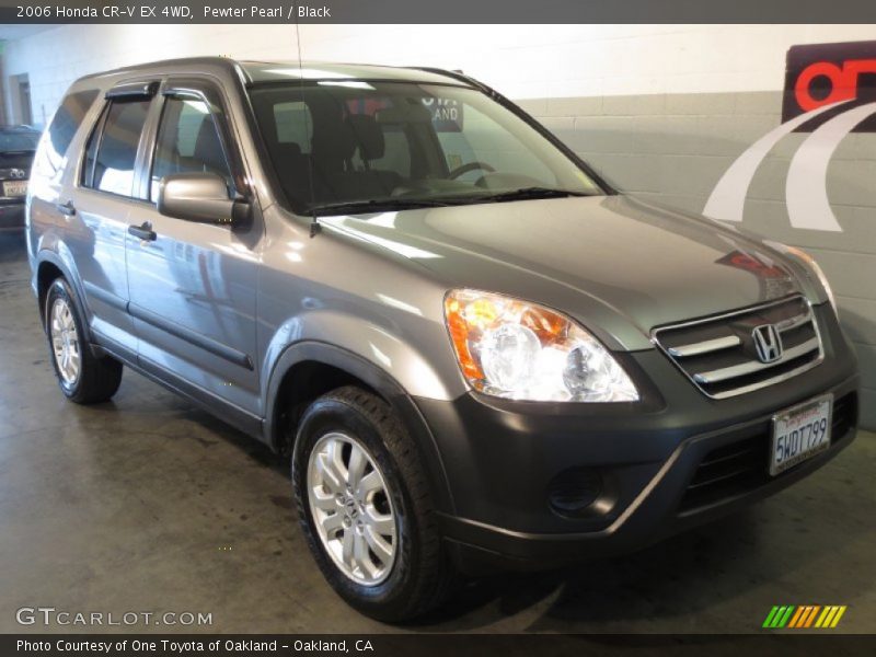 Pewter Pearl / Black 2006 Honda CR-V EX 4WD