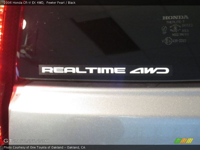 Pewter Pearl / Black 2006 Honda CR-V EX 4WD