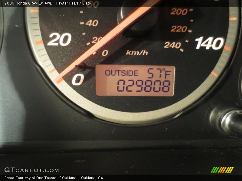 Pewter Pearl / Black 2006 Honda CR-V EX 4WD
