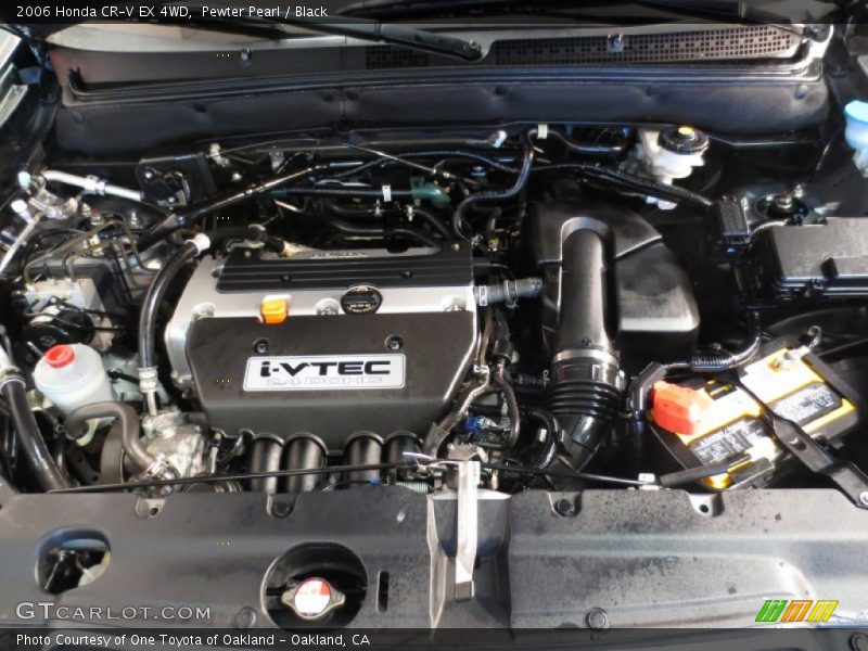 Pewter Pearl / Black 2006 Honda CR-V EX 4WD