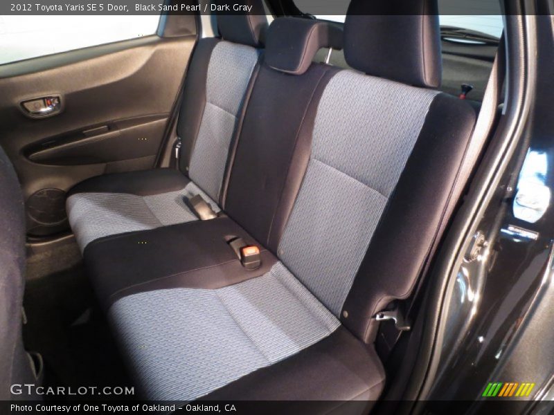 Black Sand Pearl / Dark Gray 2012 Toyota Yaris SE 5 Door