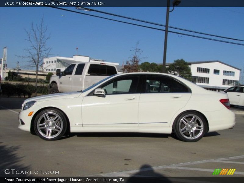 Arctic White / Black 2010 Mercedes-Benz C 300 Sport