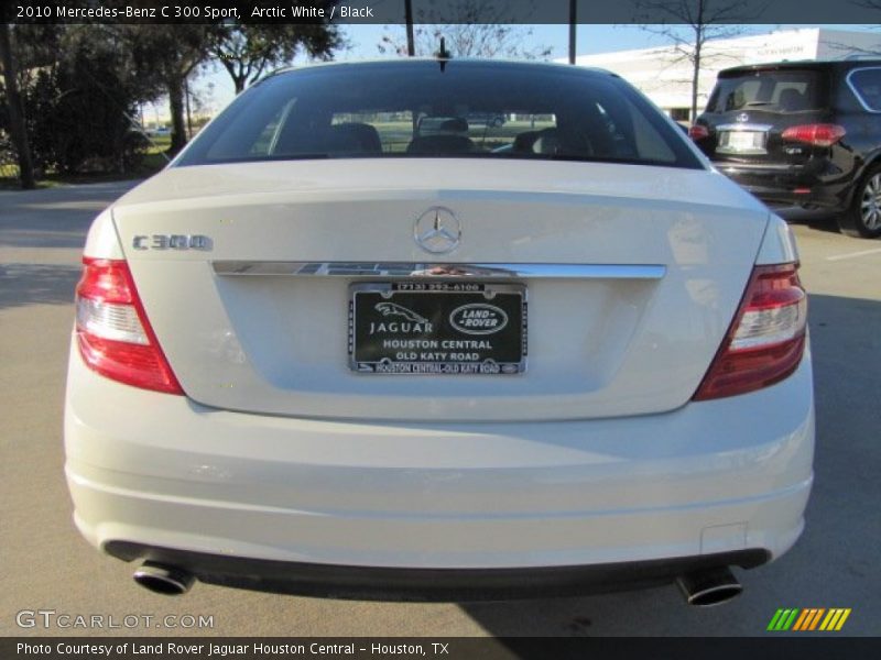 Arctic White / Black 2010 Mercedes-Benz C 300 Sport