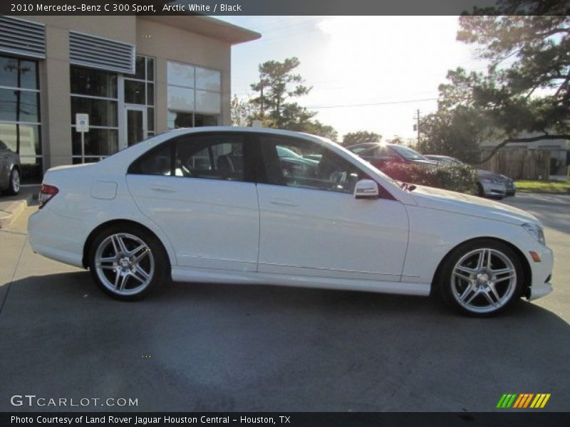 Arctic White / Black 2010 Mercedes-Benz C 300 Sport