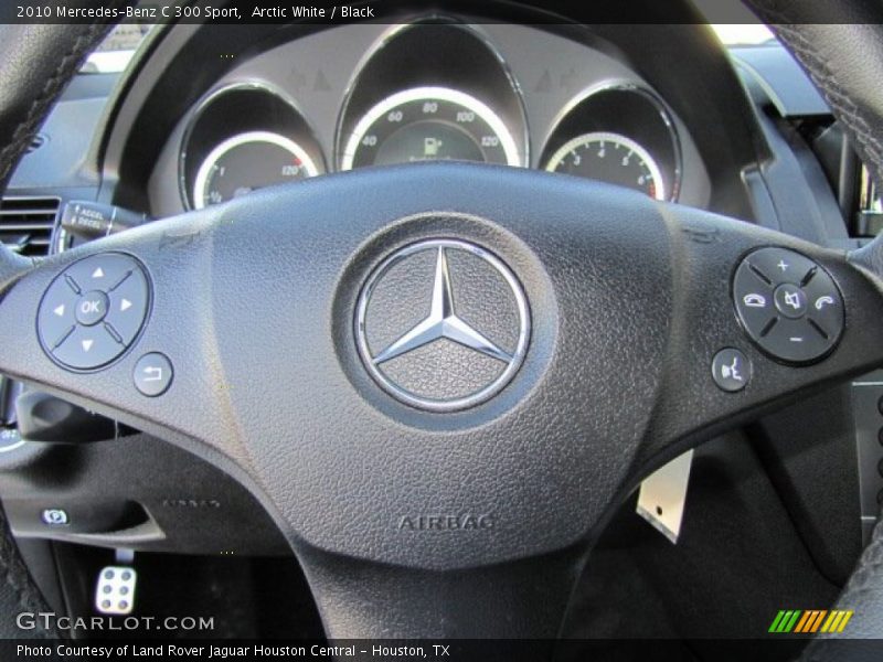 Arctic White / Black 2010 Mercedes-Benz C 300 Sport
