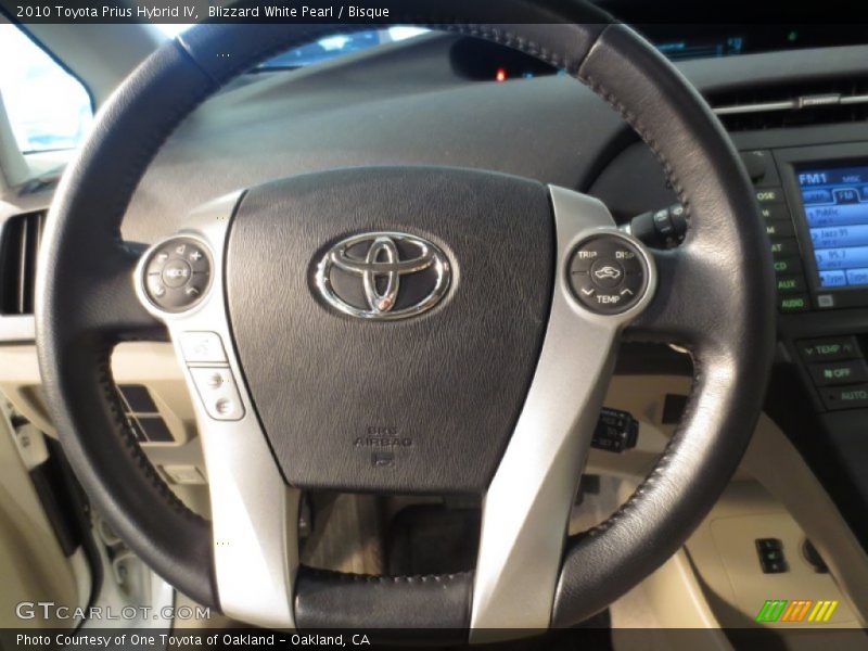 Blizzard White Pearl / Bisque 2010 Toyota Prius Hybrid IV