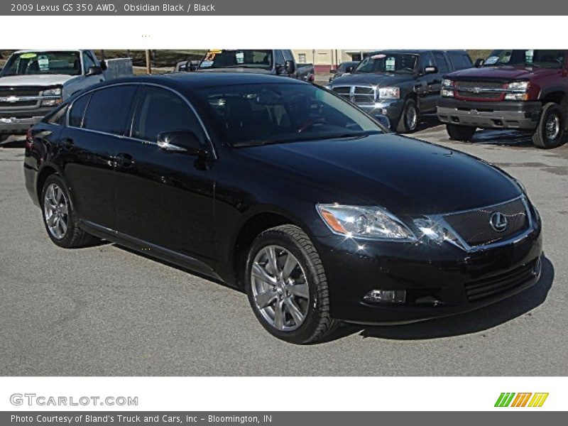Obsidian Black / Black 2009 Lexus GS 350 AWD