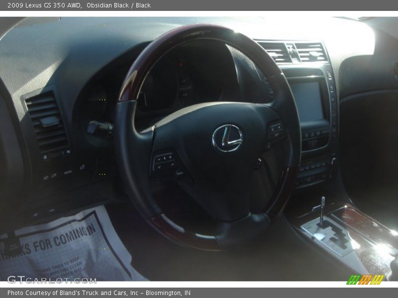 Obsidian Black / Black 2009 Lexus GS 350 AWD