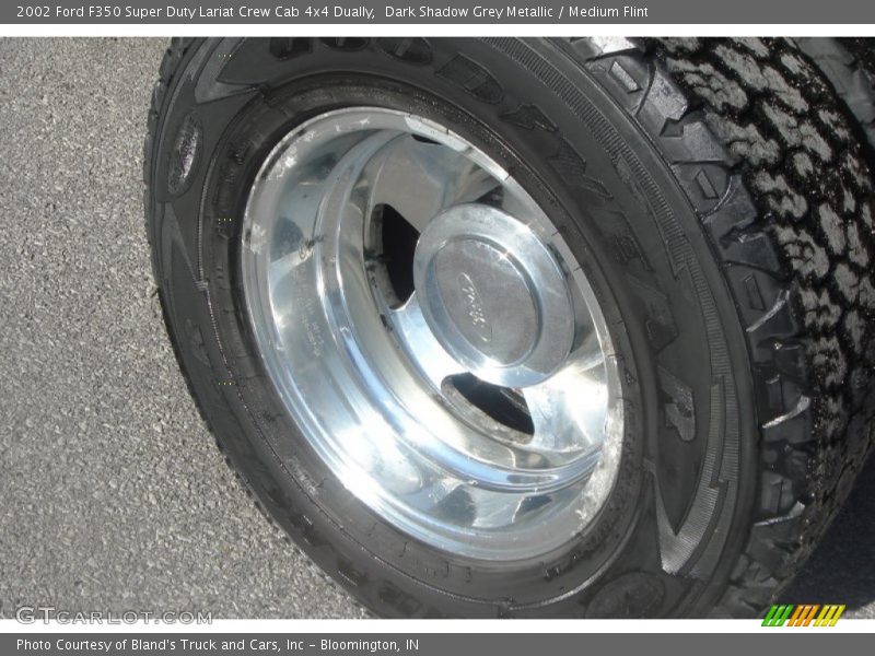 Dark Shadow Grey Metallic / Medium Flint 2002 Ford F350 Super Duty Lariat Crew Cab 4x4 Dually