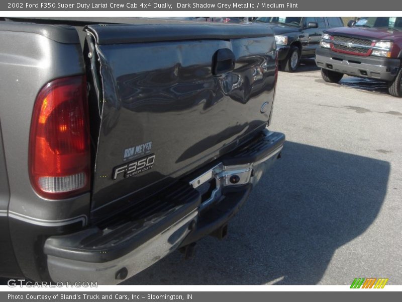 Dark Shadow Grey Metallic / Medium Flint 2002 Ford F350 Super Duty Lariat Crew Cab 4x4 Dually