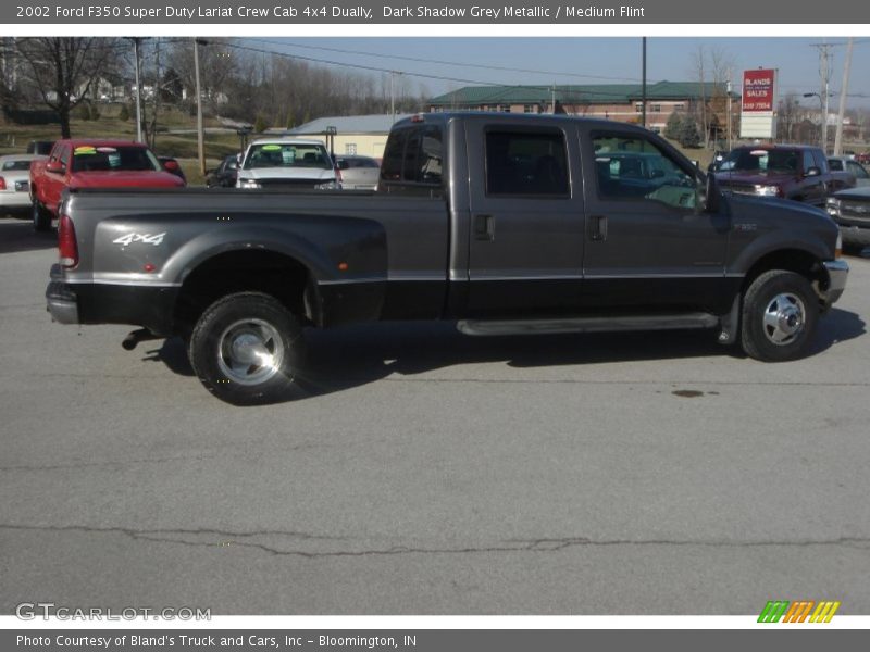 Dark Shadow Grey Metallic / Medium Flint 2002 Ford F350 Super Duty Lariat Crew Cab 4x4 Dually