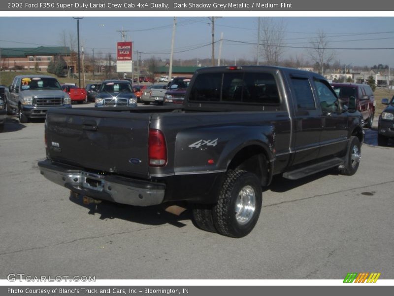 Dark Shadow Grey Metallic / Medium Flint 2002 Ford F350 Super Duty Lariat Crew Cab 4x4 Dually