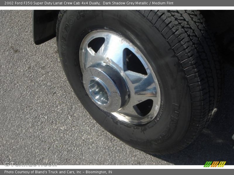 Dark Shadow Grey Metallic / Medium Flint 2002 Ford F350 Super Duty Lariat Crew Cab 4x4 Dually
