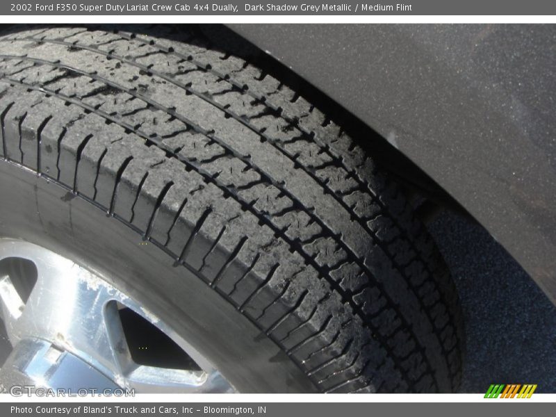 Dark Shadow Grey Metallic / Medium Flint 2002 Ford F350 Super Duty Lariat Crew Cab 4x4 Dually