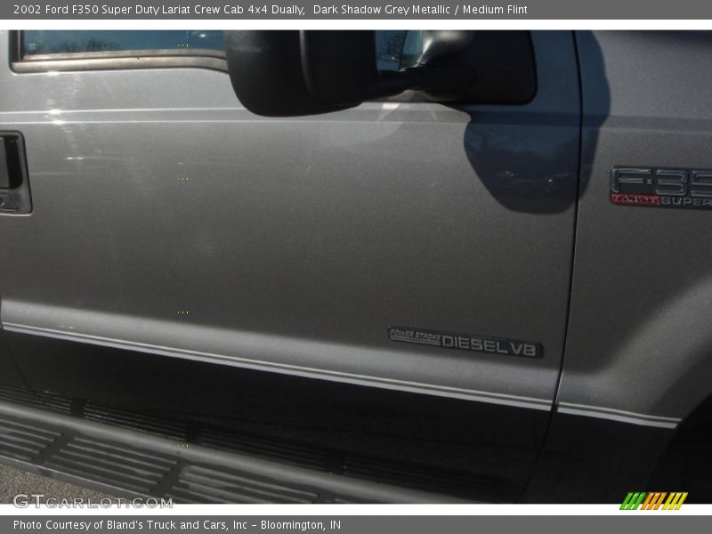 Dark Shadow Grey Metallic / Medium Flint 2002 Ford F350 Super Duty Lariat Crew Cab 4x4 Dually