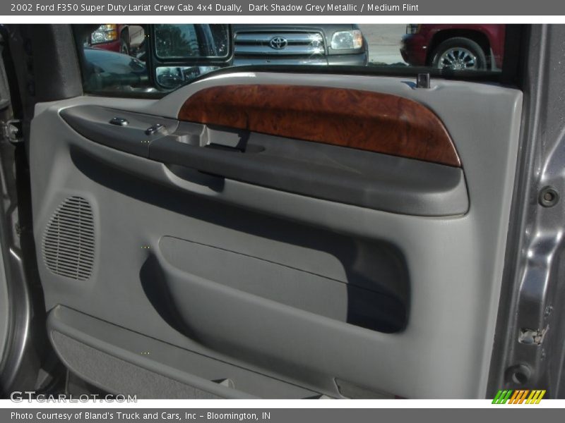 Dark Shadow Grey Metallic / Medium Flint 2002 Ford F350 Super Duty Lariat Crew Cab 4x4 Dually