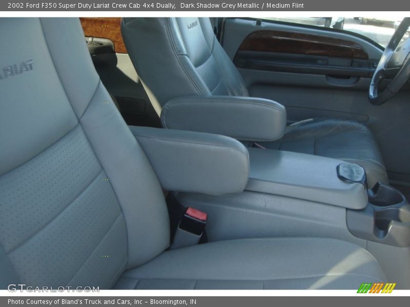 Dark Shadow Grey Metallic / Medium Flint 2002 Ford F350 Super Duty Lariat Crew Cab 4x4 Dually