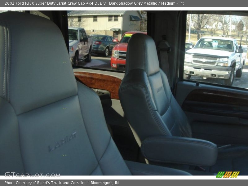 Dark Shadow Grey Metallic / Medium Flint 2002 Ford F350 Super Duty Lariat Crew Cab 4x4 Dually