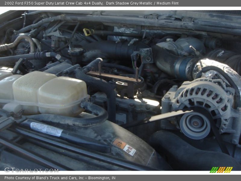 Dark Shadow Grey Metallic / Medium Flint 2002 Ford F350 Super Duty Lariat Crew Cab 4x4 Dually