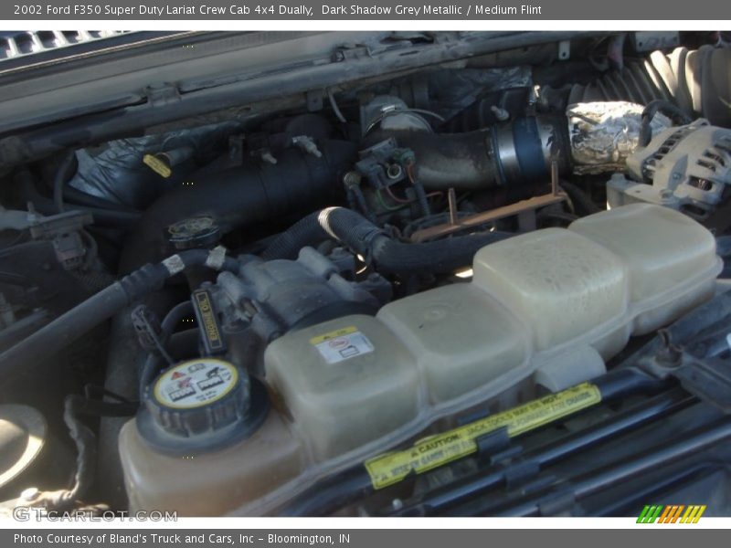 Dark Shadow Grey Metallic / Medium Flint 2002 Ford F350 Super Duty Lariat Crew Cab 4x4 Dually