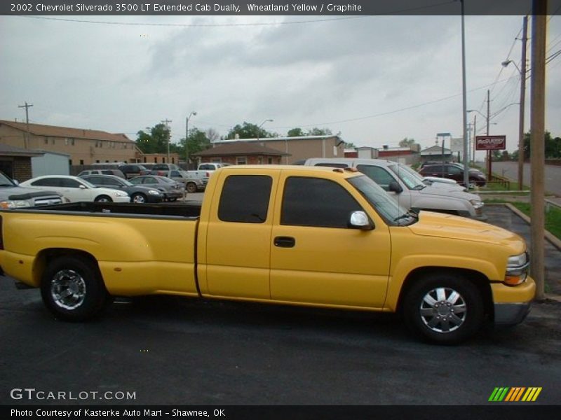 Wheatland Yellow / Graphite 2002 Chevrolet Silverado 3500 LT Extended Cab Dually