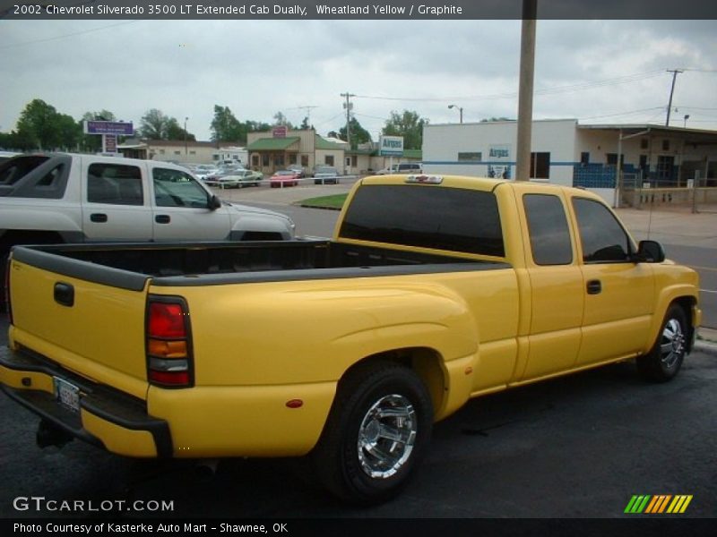 Wheatland Yellow / Graphite 2002 Chevrolet Silverado 3500 LT Extended Cab Dually