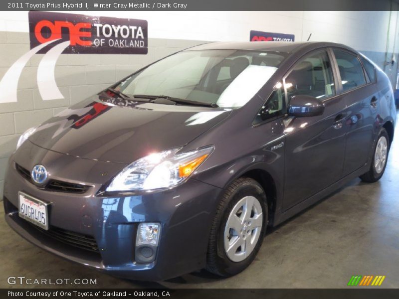 Winter Gray Metallic / Dark Gray 2011 Toyota Prius Hybrid II