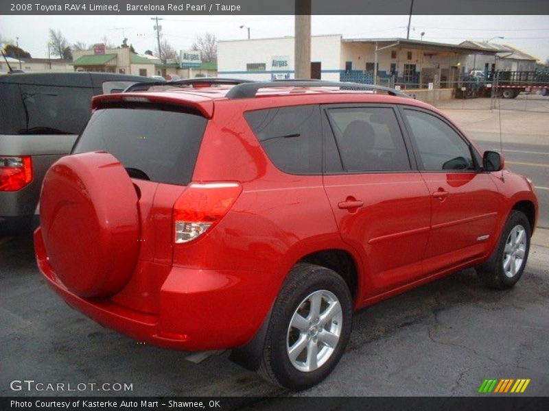 Barcelona Red Pearl / Taupe 2008 Toyota RAV4 Limited