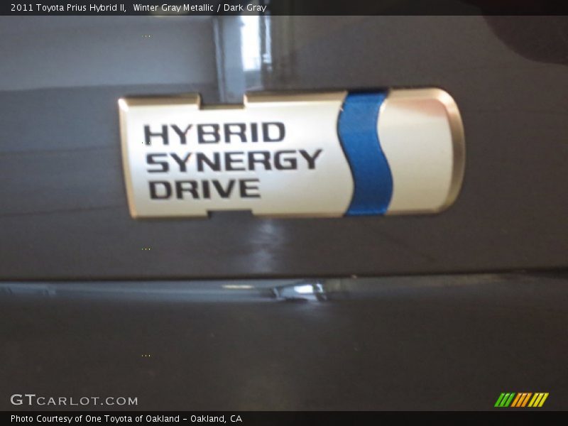Winter Gray Metallic / Dark Gray 2011 Toyota Prius Hybrid II