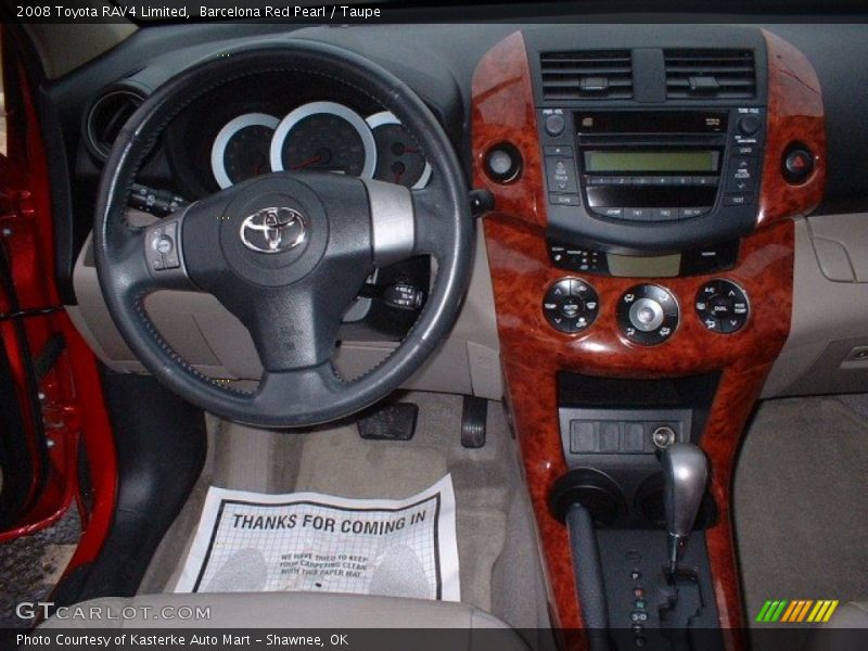 Dashboard of 2008 RAV4 Limited