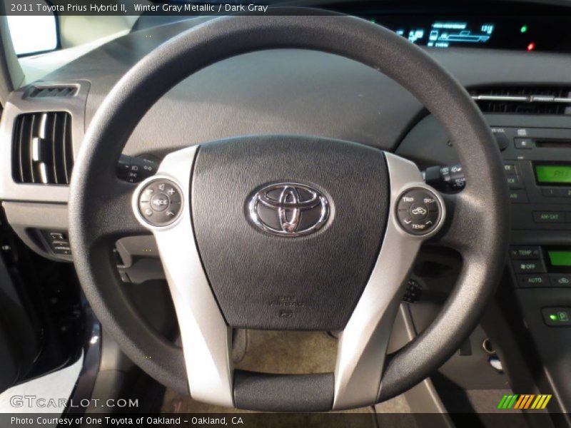 Winter Gray Metallic / Dark Gray 2011 Toyota Prius Hybrid II