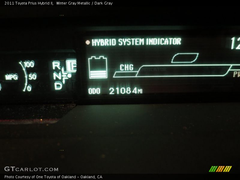 Winter Gray Metallic / Dark Gray 2011 Toyota Prius Hybrid II