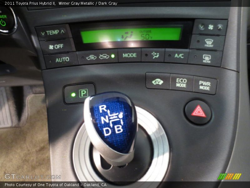 Winter Gray Metallic / Dark Gray 2011 Toyota Prius Hybrid II