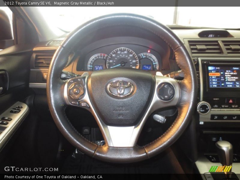 Magnetic Gray Metallic / Black/Ash 2012 Toyota Camry SE V6