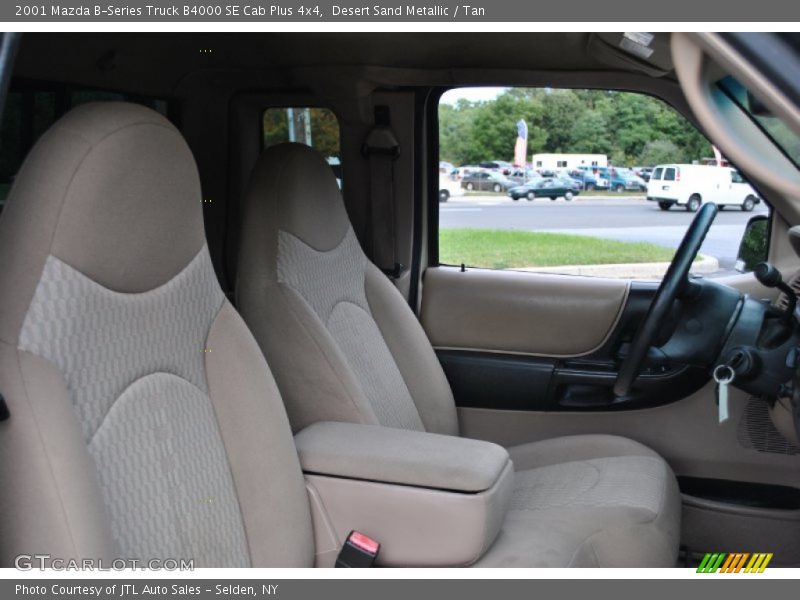 Desert Sand Metallic / Tan 2001 Mazda B-Series Truck B4000 SE Cab Plus 4x4