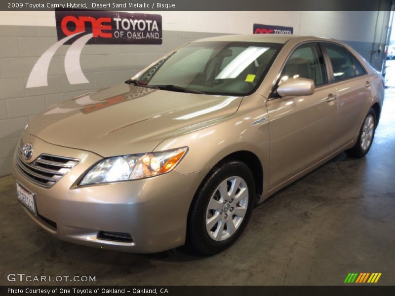 Desert Sand Metallic / Bisque 2009 Toyota Camry Hybrid