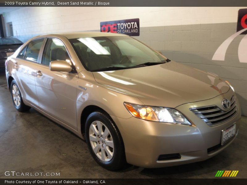 Desert Sand Metallic / Bisque 2009 Toyota Camry Hybrid