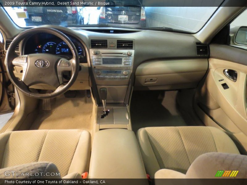 Desert Sand Metallic / Bisque 2009 Toyota Camry Hybrid
