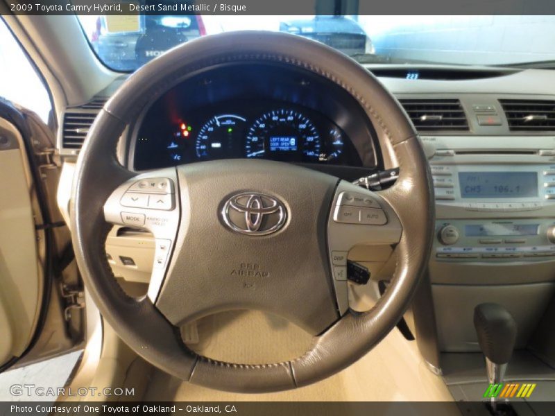 Desert Sand Metallic / Bisque 2009 Toyota Camry Hybrid