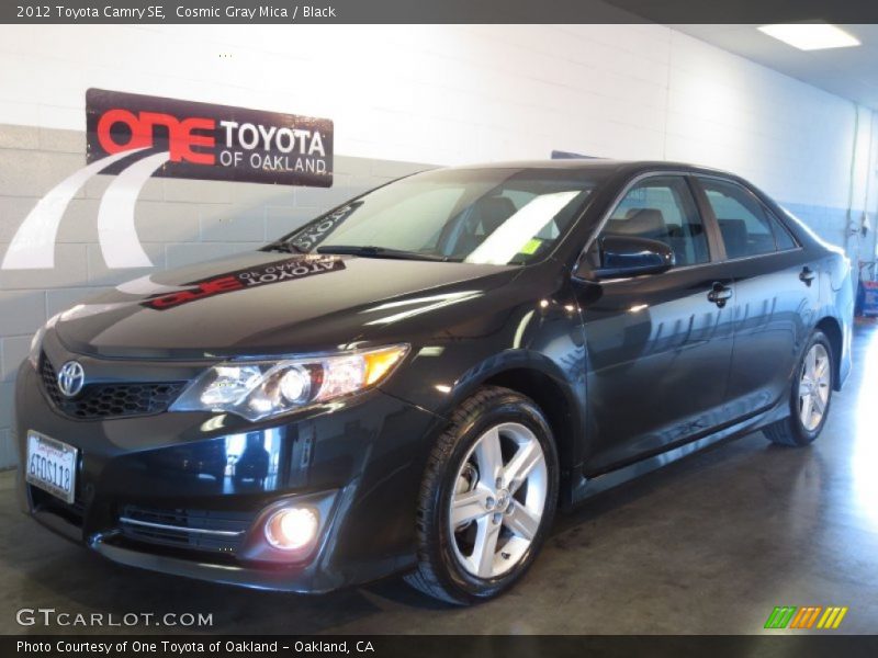 Cosmic Gray Mica / Black 2012 Toyota Camry SE