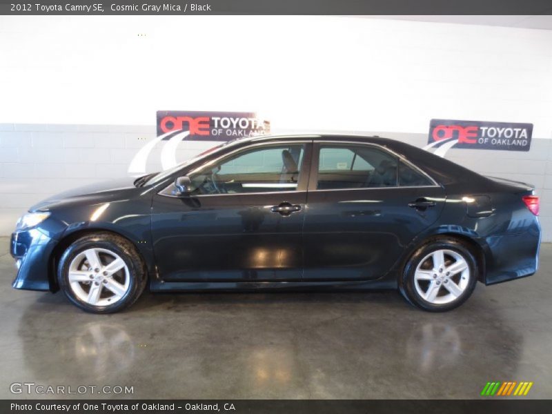 Cosmic Gray Mica / Black 2012 Toyota Camry SE