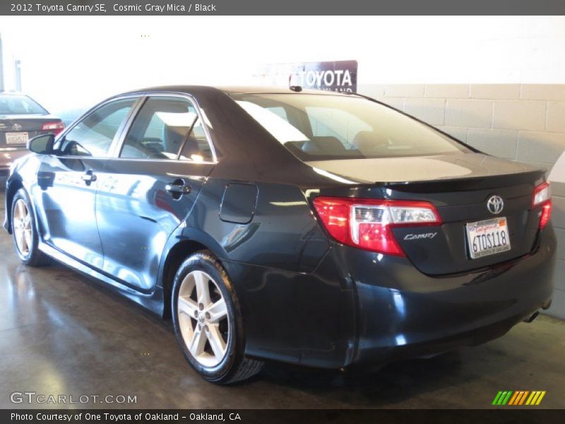 Cosmic Gray Mica / Black 2012 Toyota Camry SE