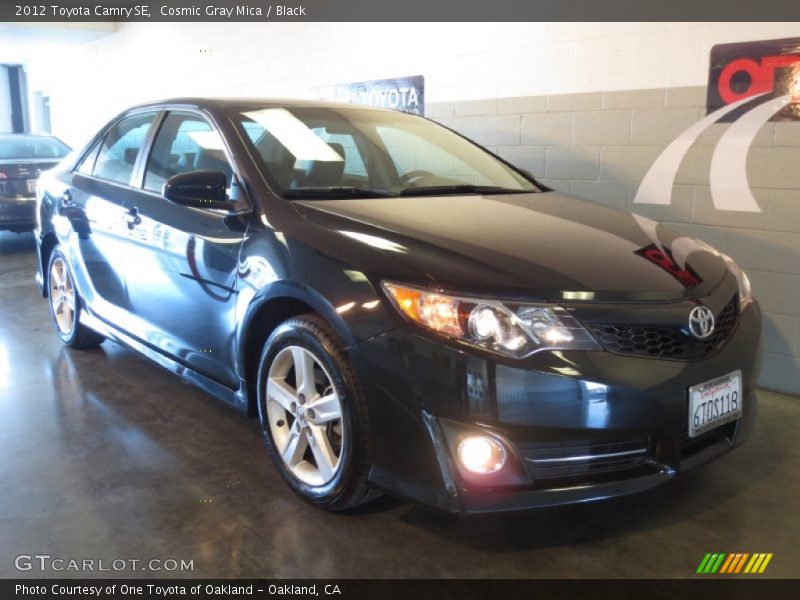 Cosmic Gray Mica / Black 2012 Toyota Camry SE