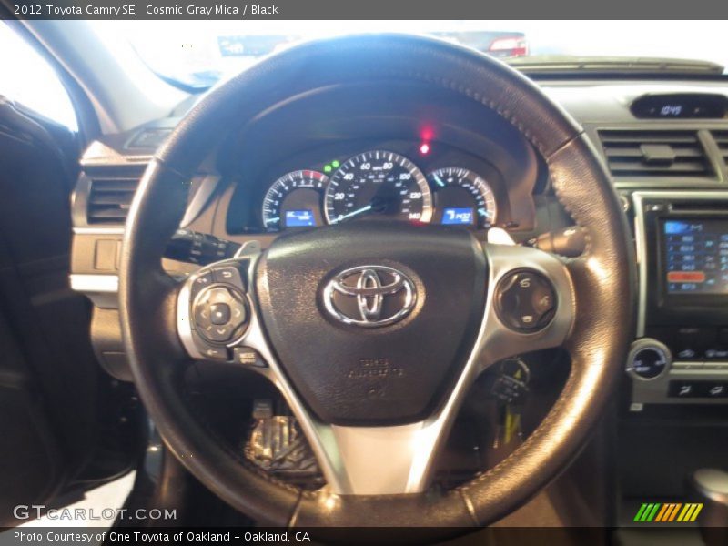 Cosmic Gray Mica / Black 2012 Toyota Camry SE