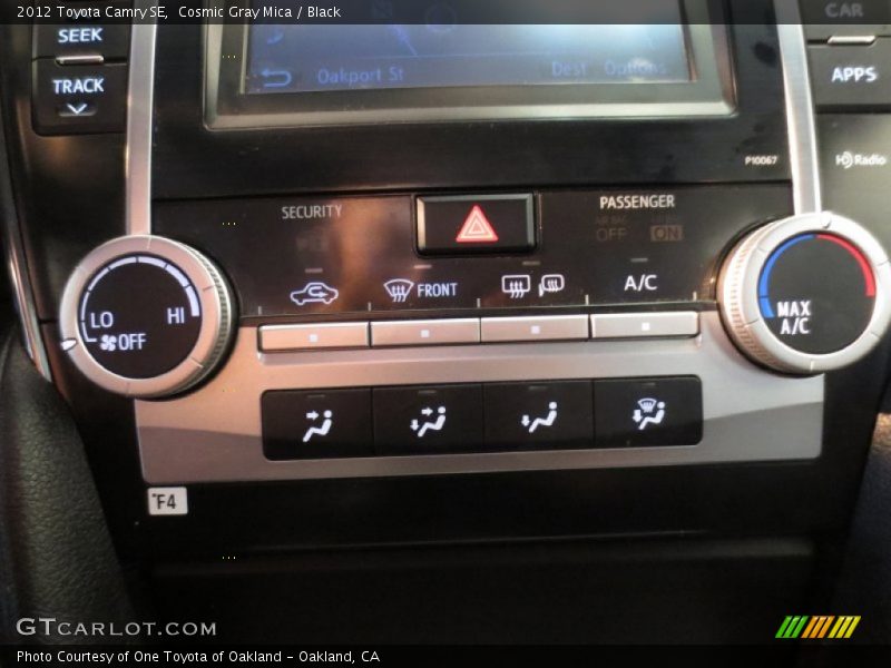 Cosmic Gray Mica / Black 2012 Toyota Camry SE