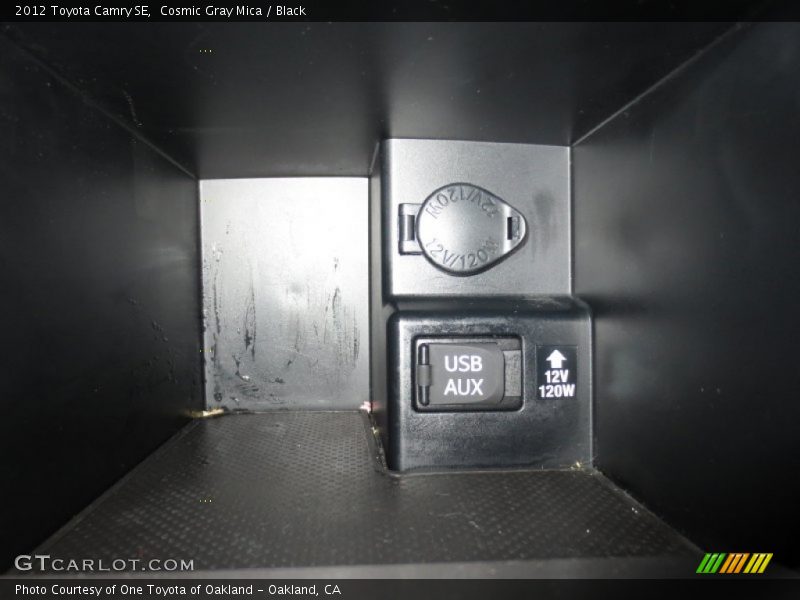 Cosmic Gray Mica / Black 2012 Toyota Camry SE
